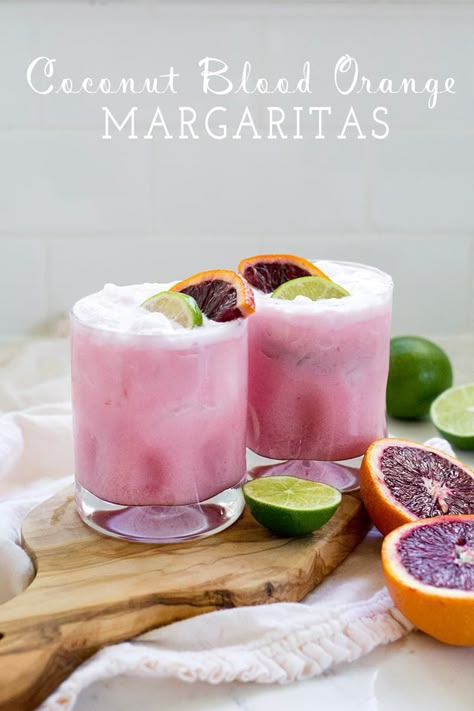 Coconut Blood Orange Margarita Recipe #cocktail #margarita #drink #recipe #coconut #bloodorange Blood Orange Margarita, Pink Cocktails, Fancy Drinks, Cocktail Drinks Recipes, Pretty Drinks, Margarita Recipes, Delicious Cocktails, Summer Cocktails, Party Drinks