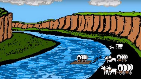 Sally Died of Dysentery: A History of The Oregon Trail Oregon Trail Game, World Video, The Oregon Trail, Cross River, Oregon Trail, Teaching Jobs, Retro Video Games, Learn French, Call Center