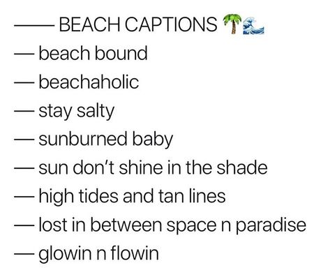 Beach Captions, Stay Salty, High Tide, Tan Lines, Beach Pictures