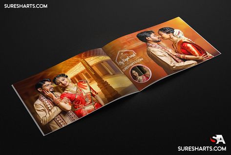 Wedding Album Design Layout, Indian Wedding Album Design, Wedding Anniversary Favors, Album Design Layout, Wedding Album Layout, Psd Free Photoshop, Photobook Layout, Handmade Logo, Dark Background Wallpaper