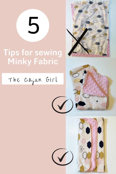 Learn to sew minky fabric with ease! Don't be intimidated. Follow these 5 simple steps. Sew A Button, Pacifier Clips Diy, Bib Pattern, Minky Baby Blanket, Diy Ribbon, Quilting Tips, Pacifier Clip, Sewing Gifts, Fabric Projects