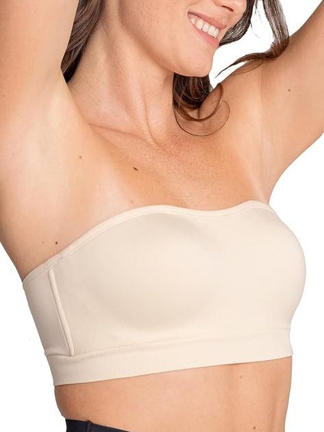 SHAPERMINT Convertible Strapless Bras for Women - Bandeau Bra, Strapless Top, Bandeau Top Seamless Strapless Bra, Wireless Strapless Bra, Best Strapless Bra, Tube Bra, Strapless Bras, Strapless Bralette, Bra Size Charts, Strapless Bandeau, Bandeau Bra