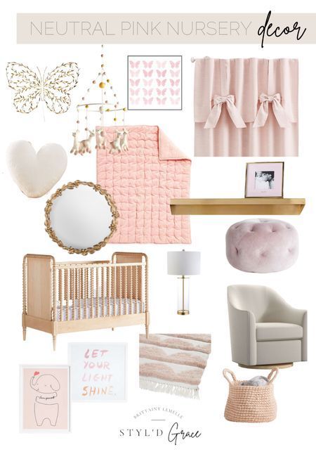 Nursery Ideas Pink, Nursery Decor Pink, Pottery Barn Baby, Baby Nursery Inspiration, Pink Nursery Decor, Baby Boy Room Decor, Girl Nursery Decor, Baby Room Inspiration