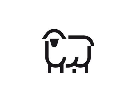 Sheep Icon Design Sheep Icon, Sheep Logo Design, Sheep Logo Design Ideas, Sheep Illustration Design, Sheep Graphic Design, Sheep Farm Logo, Sheep Design Illustration, Cow Icon, Sheep Logo