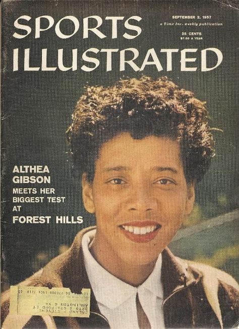 Althea Gibson (USA) - Sports Illustrated cover, September 2, 1957 Althea Gibson, Illustrated Magazine, We Are The World, African Diaspora, American Woman, African History, African American History, Black Culture, Sports Illustrated