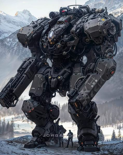 Giant Robot Concept Art, Mechwarrior Mechs, Space Armor Concept, Futuristic Mech, Mecha Armor, Tech Armor, Mech Warrior, Military Robot, Concept Vehicles Sci Fi