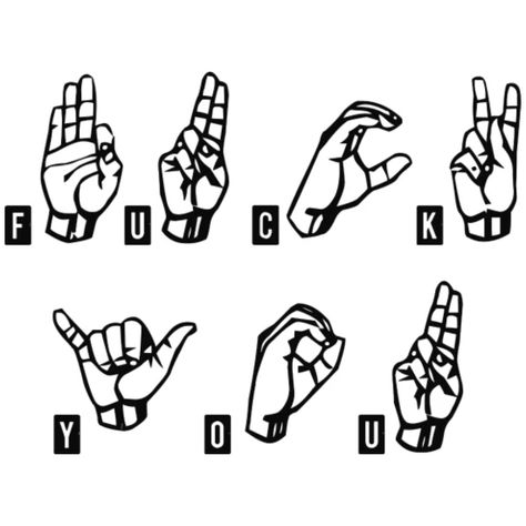 Simple Sign Language, Asl Sign Language Words, Sign Language Chart, Funny Mean Quotes, Sign Language Phrases, Gang Signs, Sign Language Words, Alphabet Code, Asl Sign Language