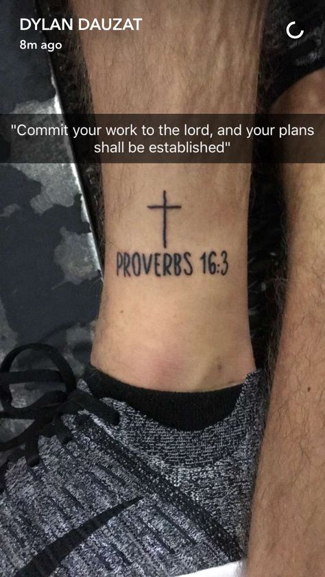 Proverbs 16 3, 3 Tattoo, Proverbs, Jesus Fish Tattoo, Tattoo Quotes, Tattoo Ideas, Jesus, How To Plan, Tattoos