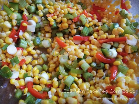 Shoe Peg Corn Salad, Shoepeg Corn Salad Recipe, Shoepeg Corn Salad, Shoe Peg Corn, Shoepeg Corn, Marinated Vegetables, Corn Salad Recipes, Favorite Salad, Cold Salad