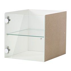 IKEA KALLAX insert with glass door Easy to assemble. Vitrine Ikea, Etagere Kallax Ikea, Kallax Ideas, Kallax Insert, Kallax Shelf Unit, Ikea Kallax Shelf, Kallax Shelving Unit, Ikea Kallax Regal, Kallax Shelf