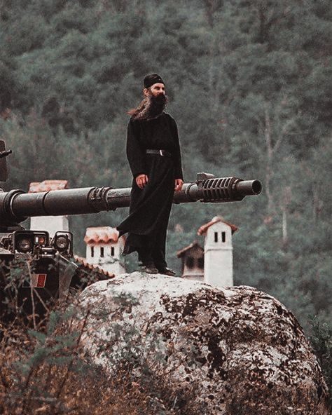 Christian Monk Aesthetic, Orthodox Aesthetic, Trench Crusade, Christian Core, Saint Paisios, Christian Military, Orthodox Priest, Christian Soldiers, Self Defense Moves