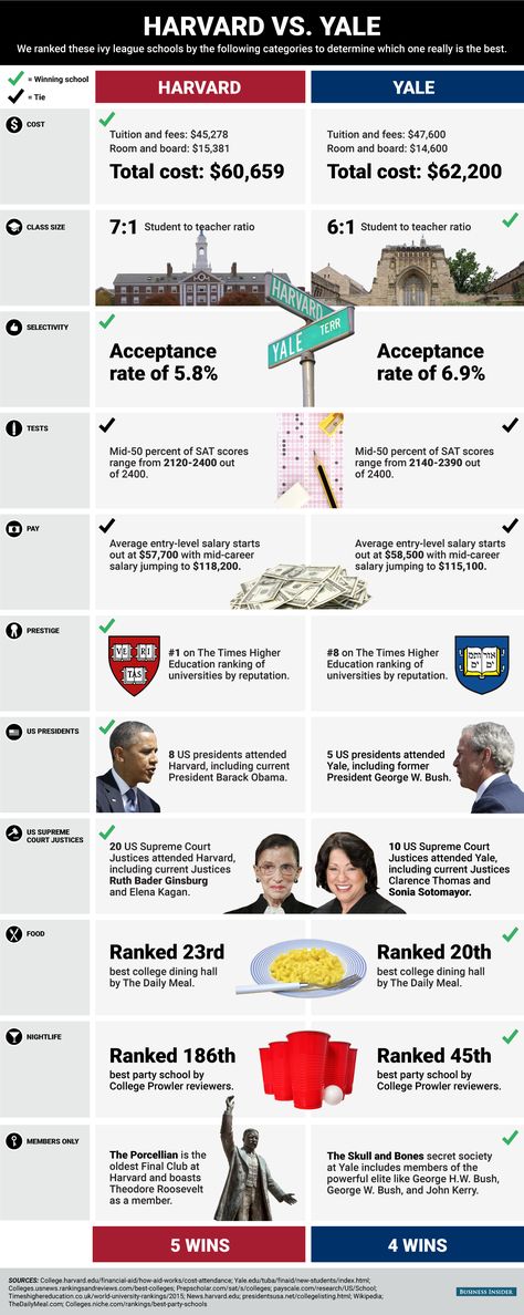 HARVARD VS. YALE: Which Ivy League School is Really the Best? #infographic #Education Infographic Education, Education Infographics, Yale Law School, College Admission Essay, Ivy League Schools, Harvard Graduate, College Application Essay, College Search, School Application