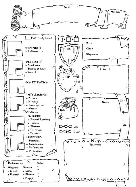 new dnd character sheet Artificer Character Sheet, Dnd Character Sheet Template Free, Character Creation Sheet, Dnd Sheet, Rpg Character Sheet, Character Dnd, Character Journal, Dnd Diy, Dnd Character Sheet