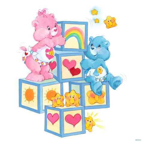 Care Bears: Baby Hugs and Baby Tugs on Blocks Random Trivia, Care Bears Birthday Party, Care Bear Tattoos, Care Bears Vintage, Care Bear Party, Care Bear Birthday, The Care Bears, Baby Hug, Care Bears Cousins