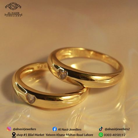 Cople Rings, Couple Gold Rings Engagement, Wedding Ring Designs Gold, Couples Rings Gold, Gold Engagement Rings Indian, Couple Ring Designs Gold, Wedding Rings Engagement Couple, Wedding Ring Indian, Couple Rings Wedding Gold