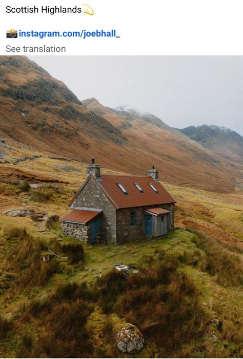 Scottish Highland House, Scotland House, Scottish House, Cottage Cabin, Scotland Uk, Art Walk, Rural Landscape, Scottish Highlands, Cozy Fall