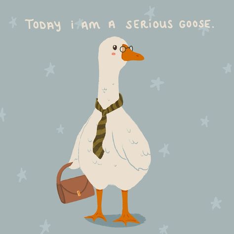 put your “serious goose” face on for work… then go back to being a silly goose🪿🤪 I hope you’ve all had a great start to the week! I just finished a freelance project that I can’t wait to share more about soon!🥳 - #sillygoose #seriousgoose #goose #gooseillustration #illustration #cuteart #funart #funnyart #silly #sillyillustrations #illustrator #freelanceillustrator #christianartist #mondayillustration #procreate #digitalart #digitaldrawing Keychain Illustration, Goose Illustration, Duck Illustration, Making Stickers, How To Make Stickers, Silly Goose, Christian Artists, Funny Illustration, Mini Paintings