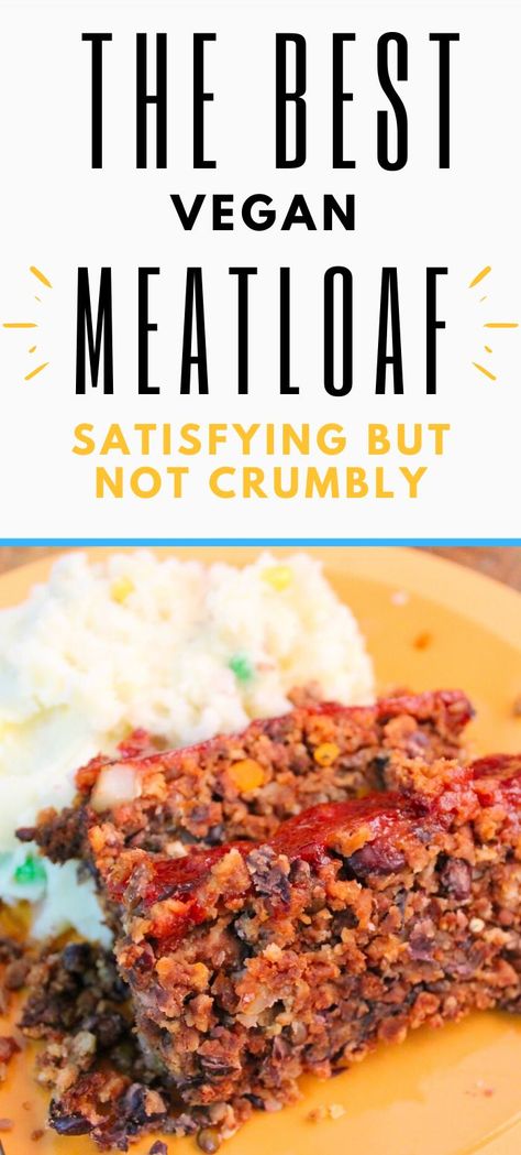 Easy Vegan Meatloaf, Meatless Loaf, Vegan Meatloaf Recipe, Vegan Supper, Meatloaf Sauce, Vegan Meatloaf, Vegan Barbecue, Classic Meatloaf, Vegan Meat