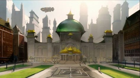 Republic City Avatar, Scenery Artwork, Dr Visuals, Republic City, Minecraft Server, New Republic, The Legend Of Korra, Legend Of Korra, City Hall