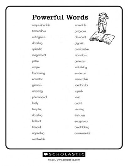 Help bolster your child's vocabulary with this list of strong words. Proper Grammar, Writers Desk, Prepositional Phrases, Sentence Building, Grammar Mistakes, Descriptive Words, English Vocab, Strong Words, English Writing Skills