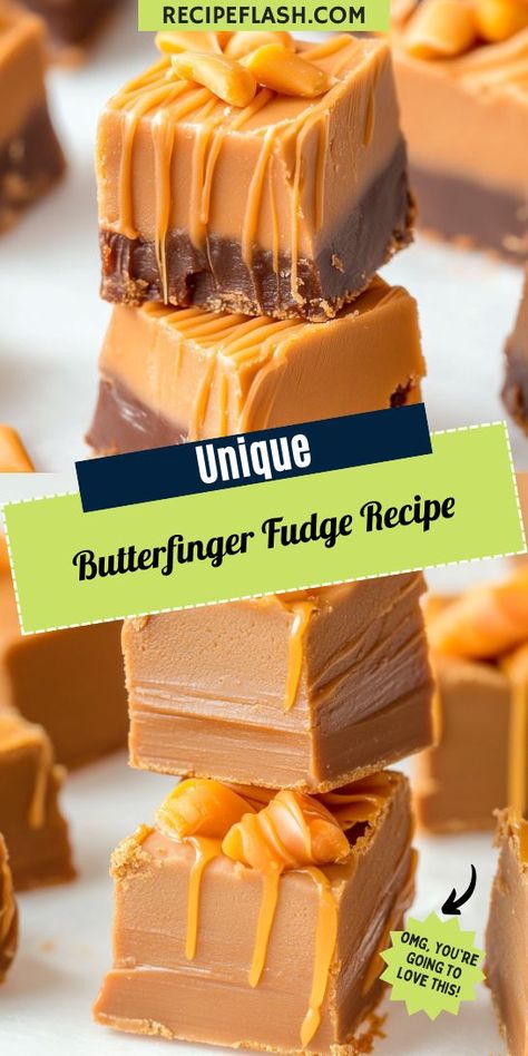 Dreaming of a fudge that captures the essence of your favorite candy bar? This Butterfinger Fudge Recipe offers a delightful balance of flavors that will tantalize your taste buds! Keep this recipe handy for your next candy-making session and save it now! Butterfinger Candy Corn, Butterfinger Fudge Candy Corn, Butterfinger Fudge Recipe, Butterfinger Fudge, Peanut Butter And White Chocolate, Butterfinger Recipes, Peanut Butter White Chocolate, Honeycomb Candy, Butterfinger Candy