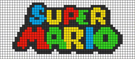 Mario Pixel Art Grid, Pixel Art Pattern Mario, Mario Grid Pattern, Pixel Art Mario Bros, Mario Alpha Pattern, Mario Cross Stitch Pattern Free, Super Mario Diy, Super Mario Pixel Art, Mario Graphgan Crochet Patterns