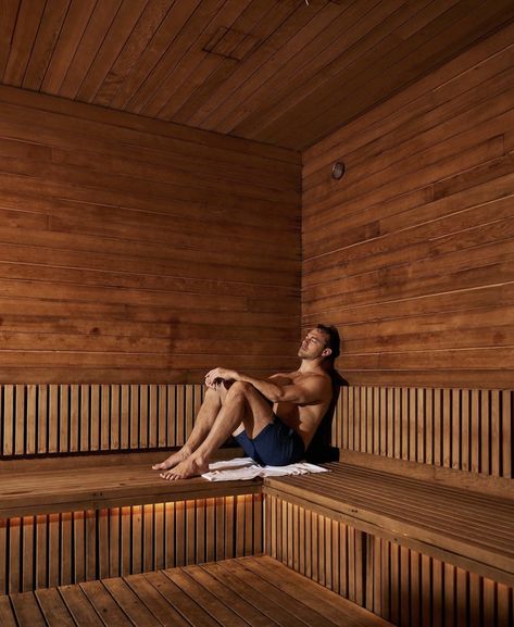 Male Wellness, Sauna Photoshoot Ideas, Sauna Photo Shoot, Sauna Photography, Sauna Aesthetic, Japanese Sauna Aesthetic, Sauna Astetic, Sauna In Forest, Men Spa