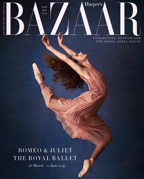 Lauren Cuthbertson on Instagram: “‘DANCE TO CREATE A DREAM’! An absolute dream to dance for @bazaaruk wearing @dior for the amazing @agatapospieszynska. Thank you to…” Ballet Competition, Ballet Posters, Dance Project, Misty Copeland, Blue Backdrop, Fashion Magazine Cover, Winter's Tale, Theatre Poster, Royal Ballet