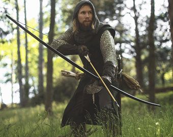 The best looking Medieval & Fantasy Clothing online by FellAndFair English Longbow, Traditional Bow, Brown Leather Flats, Traditional Archery, Longbow, Medieval Clothing, Medieval Fantasy, Robin Hood, Rustic Design