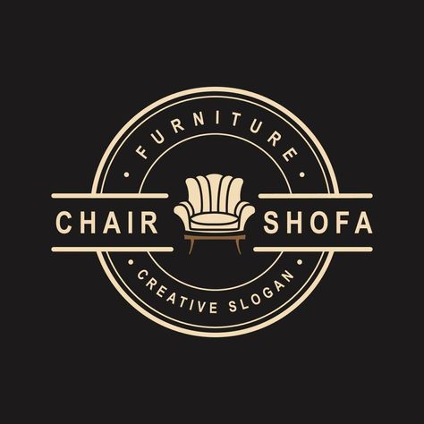 Furniture Shop Logo, Logo Design Furniture, Interior Logo Design, Furniture Store Logo, Sofa Room, Interior Logo, Farm Logo, Furniture Logo, Free Furniture