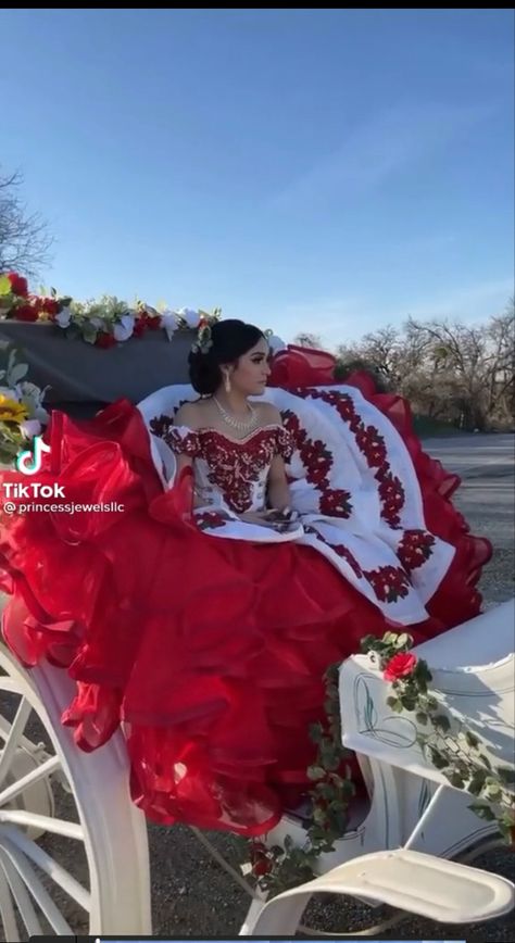 Red Charro Dress, Charo Quinceanera Dresses, Red Charro Quinceanera Dress, Dresses For Quinceanera, Charro Dress, Red Quinceanera Ideas, Vestido Charro, Charro Quince, Quince Dresses Charro