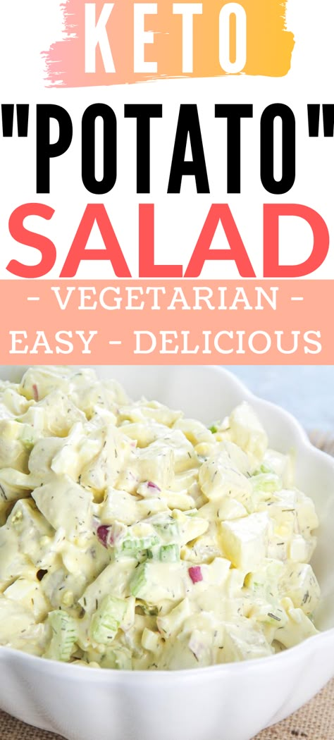 Salad Substitute, Potato Salad Creamy, Keto Potato Salad, Potato Salad Easy, Turnip Salad, Healthy Potato Salad, Healthy Potato Salad Recipe, Salad Low Carb, Low Carb Potatoes