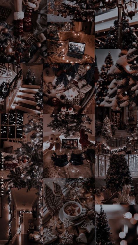 Aesthetic Wallpaper Xmas, Dark Christmas Wallpaper Aesthetic, Christmas Wallpaper Dark Aesthetic, Dark Christmas Aesthetic Wallpaper Iphone, Christmas Aesthetic Cozy Wallpaper, Wallpaper Natal Aesthetic, Christmas Asthetics Wallpaper, December Christmas Wallpaper, Christmas Aesthetic Dark