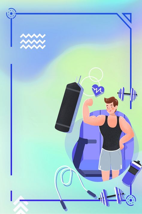 Gym Exercise Scene Physical Education Wallpaper, Physical Fitness Background, Muscle Wallpaper, Coach Photoshoot, Exercise Poster, Mark Hughes, Fitness Backgrounds, Exercise Images, Fitness Flyer