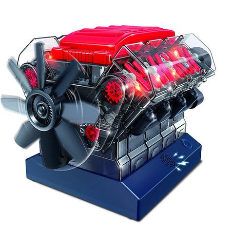 Model Engine Kits, V8 Cars, Stirling Engine, Model Building Kits, Diy Kids Toys, Combustion Engine, V8 Engine, Belt Drive, Critical Thinking Skills