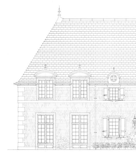 French Country Houses, Architecture Concept Drawings, French House, Concept Architecture, French Design, Architecture Drawing, Architecture Details, French Country, Country House