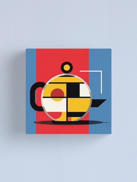 "Geometric bauhaus teapot poster, Bauhaus Art, Bauhaus Design, Bauhaus Teapot Poster Print, Bauhaus Teapot Poster, Bauhaus Wall Art Framed Art Print" Canvas Print for Sale by ArtifyAmsterdam | Redbubble Bauhaus Teapot, Bauhaus Illustration, Bauhaus Design Poster, Bauhaus Painting, Bauhaus Poster Design, Coffee Infographic, Bauhaus Art, Bauhaus Poster, Bauhaus Design