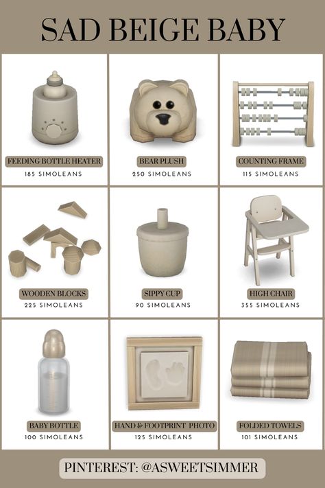 Sims 3 Nursery Cc, Sims 4 Infant Decor, Sims 4 Highchair, Sims 4 Beige Cc, Sims 4 Infant Cc Furniture Functional, Sims 4 Infant Room Cc, Infant Cc Sims 4 Furniture, Ts4 Nursery, Sims 4 Infant Room