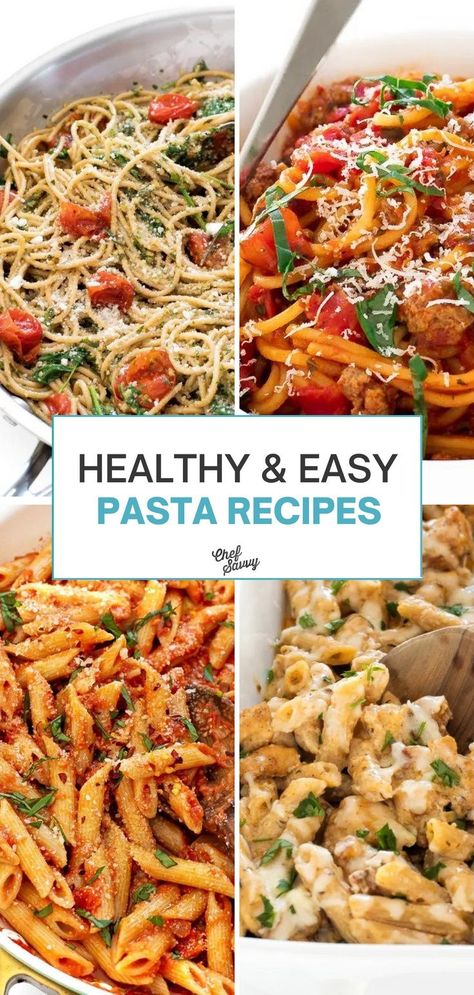 Heart Healthy Pasta Recipes, Healthy Pasta Recipes Vegetarian, Easy Healthy Pasta Recipes, Pasta For Dinner, Best Easy Dinner Recipes, Chef Savvy, Penne Pasta Recipes, Healthy Pasta Dishes, Resep Pasta