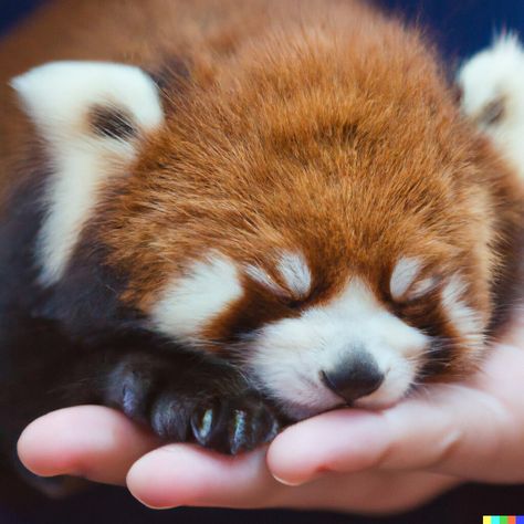 This cute little red panda will fill your room with a cozy feeling, and give you warm, loving sensation, just by looking at it's adorable face. Red Panda Aesthetic, Red Panda Cute, Red Panda Baby, Red Pandas, Cute Animals Puppies, Pretty Animals, Cute Animals Images, Baby Panda, Silly Animals