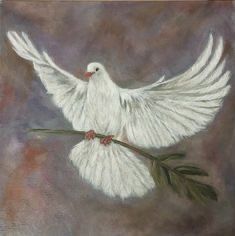 Holy Spirit Art, Dove Drawing, Dove Peace, Peace Painting, Dove Painting, Peace Bird, Christian Artwork, Prophetic Art, White Dove