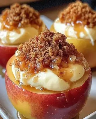 Cheesecake Stuffed Baked Apples Recipe - Easy Dessert Stuffed Apple Pie Cheesecake, Caramel Apple Bake, Stuffed Baked Apples Recipe Oven, Gala Apple Recipe, Apple Cheesecake Tacos, Apple Baked Goods, Baked Apple Cheesecake, Baked Stuffed Apples, Stuffed Baked Apples