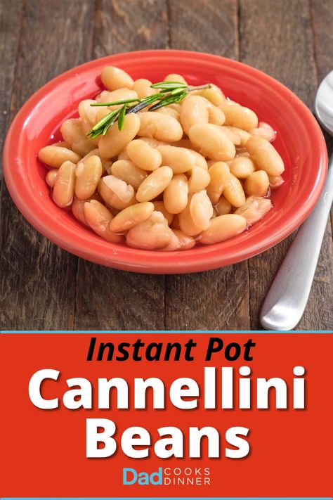 Instant Pot Cannellini Beans. Pressure cooker dried beans are a killer application of my Instant Pot. Dried cannellini beans are so much better than canned, and pressure cook in about an hour. #InstantPot #InstantPotRecipe #PressureCooker #PressureCookerRecipe @InstantPotOfficial Oven Beans, Beans Pressure Cooker, Dinner Ideas Meatless, Heirloom Beans, Recipes With Beans, Pressure Cooker Beans, Cannellini Beans Recipes, Beans In Crockpot, Instapot Meals