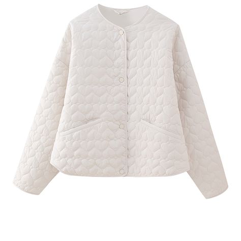 Arrives by Tue, Jan 2 Buy RYDCOT Women's Quilted Lightweight Jackets Solid Color Plaid Pocket Cotton Jacket Button Long Sleeved Winter Jacket Outwear Coat Clearance at Walmart.com Heart Jacket, Cotton Jackets Women, Elegant Blazers, Womens Jackets Casual, Cozy Coats, Winter Love, Coat Pocket, Padded Coat, Quilted Coat