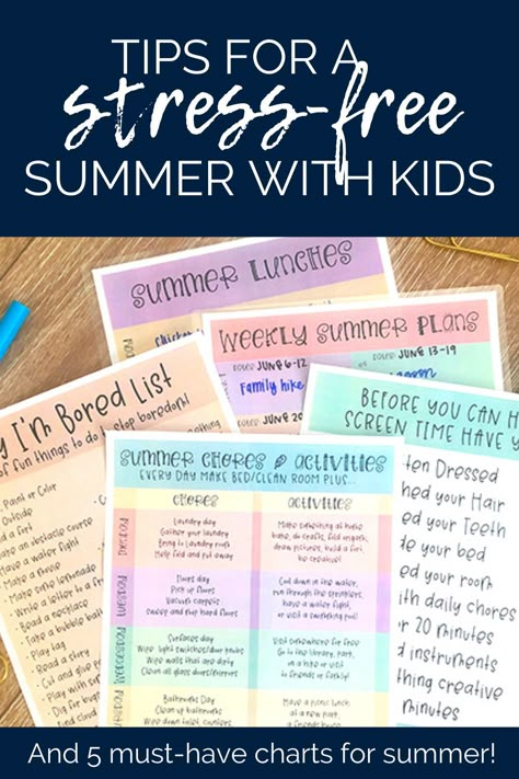 Start summer off right with a great chore chart, screen time checklist to keep kids doing chores and having fun! Summer Lunch Menu, Summer Chore Chart, Summer Organization, Kids Summer Schedule, Homemaking Hacks, Summer With Kids, Summer Rules, Summer Checklist, Bored Kids