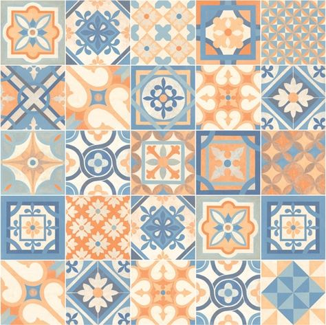 Mosaic Tile Patterns, Color Me Mine, Flower Graphic Design, Drawing Journal, Muse Art, Tile Pattern, Beautiful Tile, Decoupage Paper, Tile Art