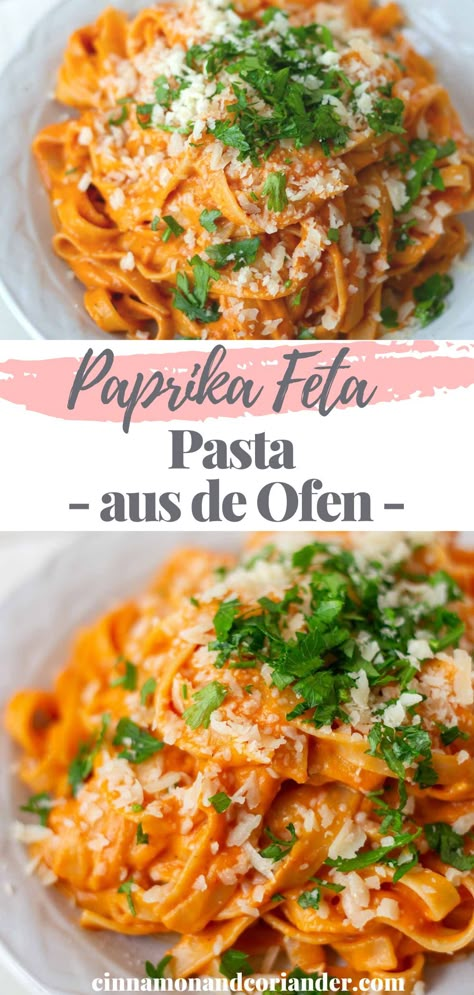 Paprika Pasta, Paprika Recipes, Dinner Party Dishes, Paprika Sauce, Making Fried Chicken, Easy Pasta Dinner, Bhaji Recipe, Feta Pasta, Roast Chicken Recipes