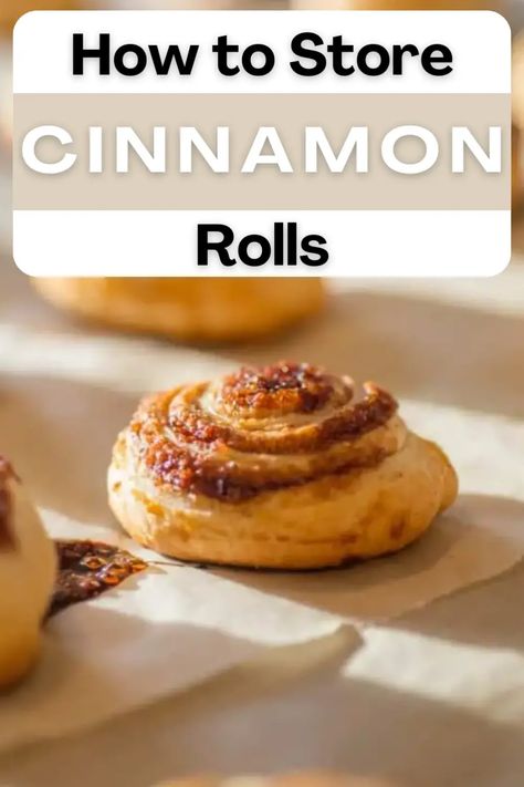 Explore how to keep cinnamon rolls fresh and tasty. Learn best practices for storing them at room temperature, refrigerating, or freezing for future enjoyment. How To Package Cinnamon Rolls To Sell, Baked Rolls, Cinnamon Rolls Homemade, Morning Tea, Sweet Roll, Cinnamon Buns, Freshly Baked, Food Store, Different Recipes