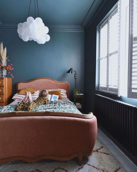 Inchyra Blue Bedroom, Boy Changing Table, Blue Kids Room, Pavilion Grey, Inchyra Blue, Mahogany Furniture, Farrow And Ball Paint, Wall Exterior, Blue Living Room