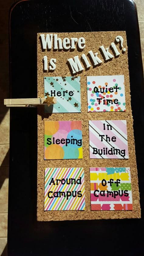 Where's your RA board, RA location board, Where am I Dorm Bulletin Board Ideas, Where Am I Board, Ra Programs, Dorm Bulletin Boards, Res Life Door Decs, Res Life Bulletin Boards, Ra Inspiration, Dorm Door Decorations, Ra Door Decs